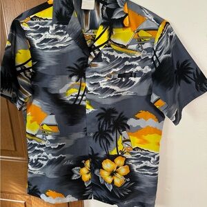 Black and Yellow Wind Surfer Men's Shirt